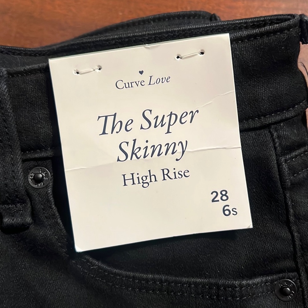 COPY - Abercrombie Curve Love Super Skinny High Rise Jeans in Black - 28 / 6 SH…